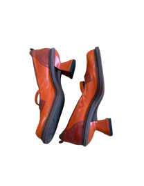 Vintage 90s Miu Miu Mid-Heel Leather Pumps