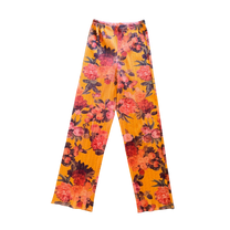 Pleats Please Issey Miyke Vintage Floral Pleated Trousers