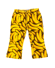Banana Print Capri Pants