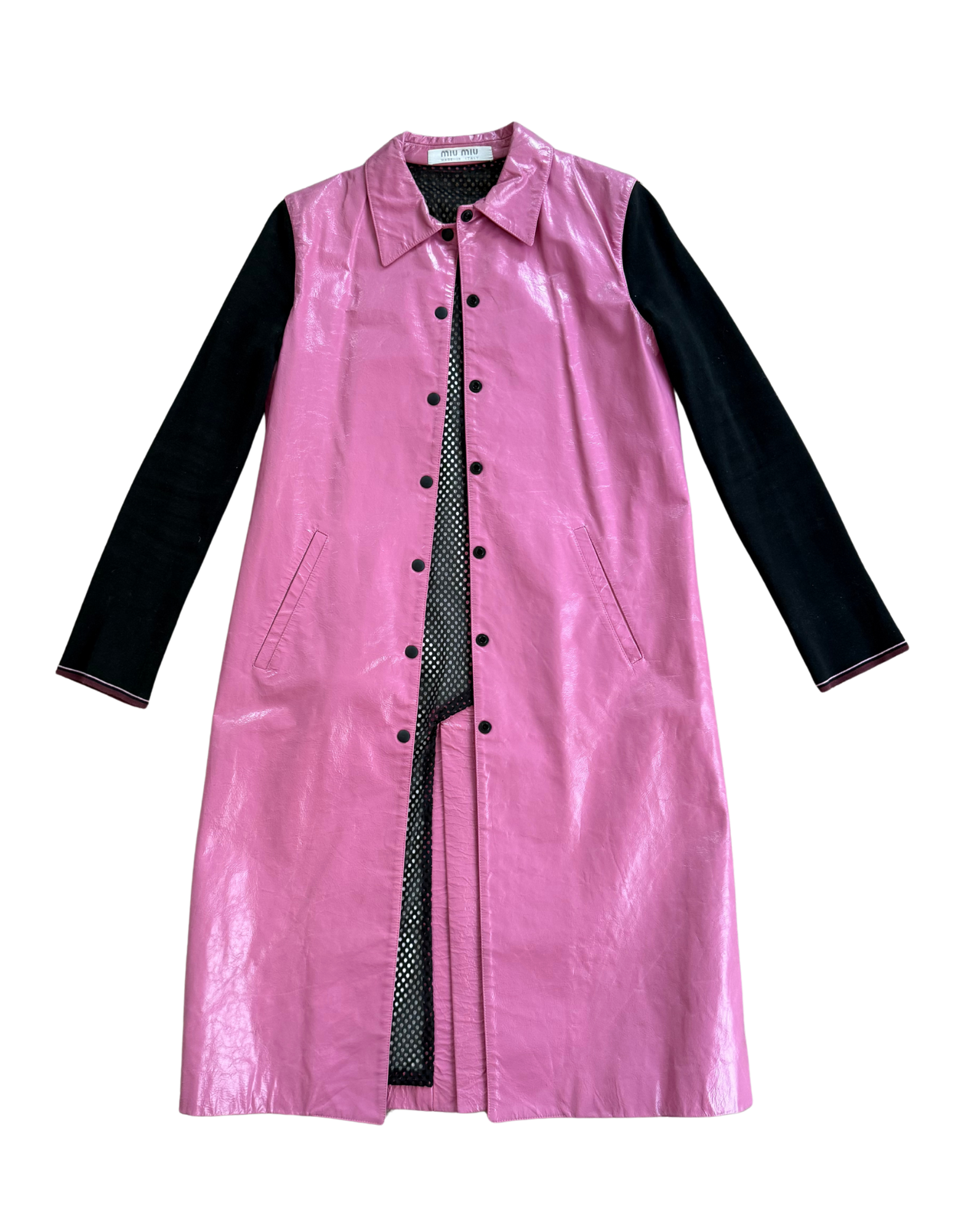 Miu Miu Leather Trench Coat