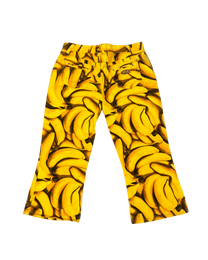 Banana Print Capri Pants