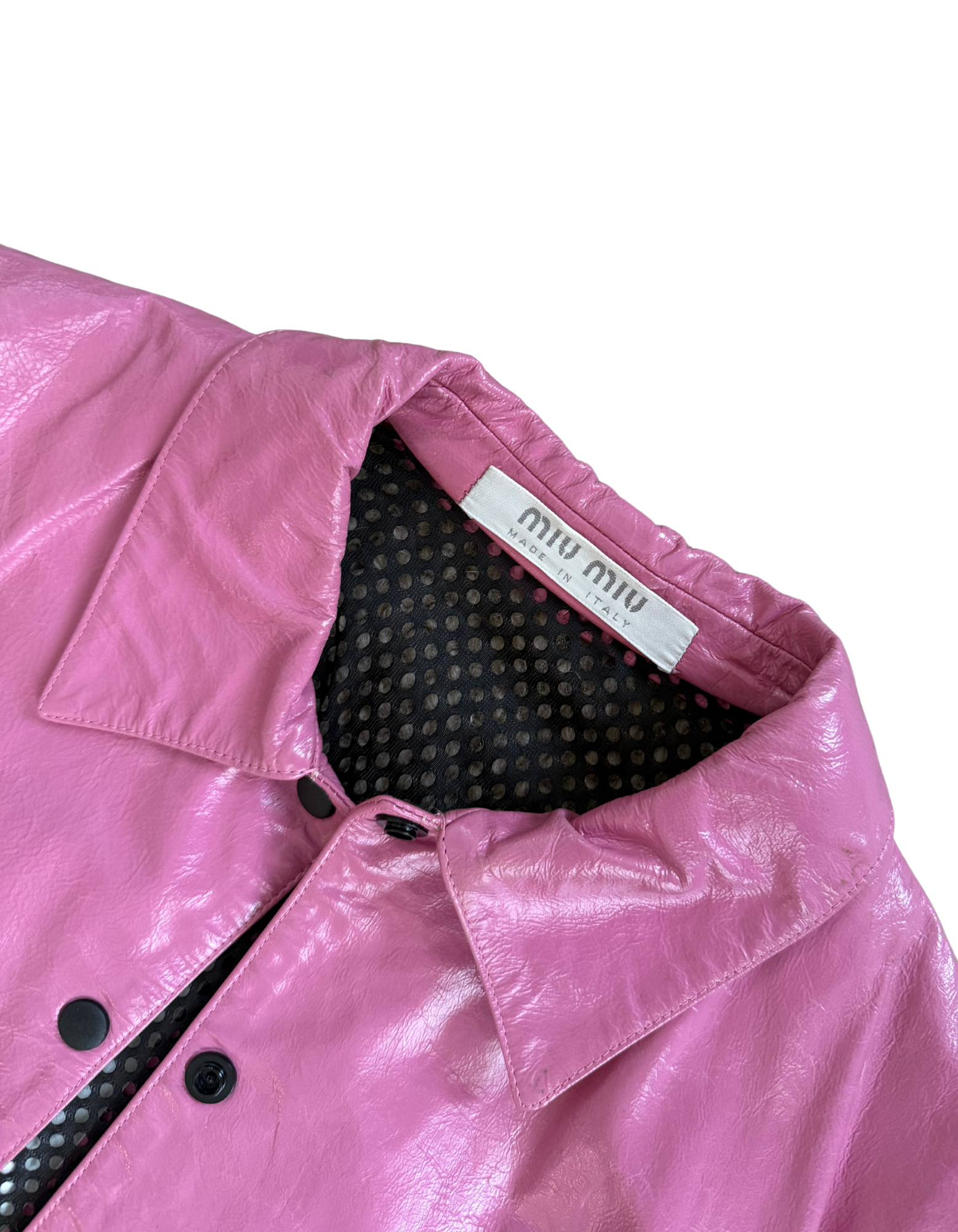 Miu Miu Leather Trench Coat
