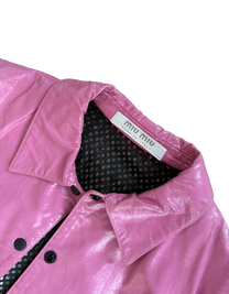 Miu Miu Leather Trench Coat