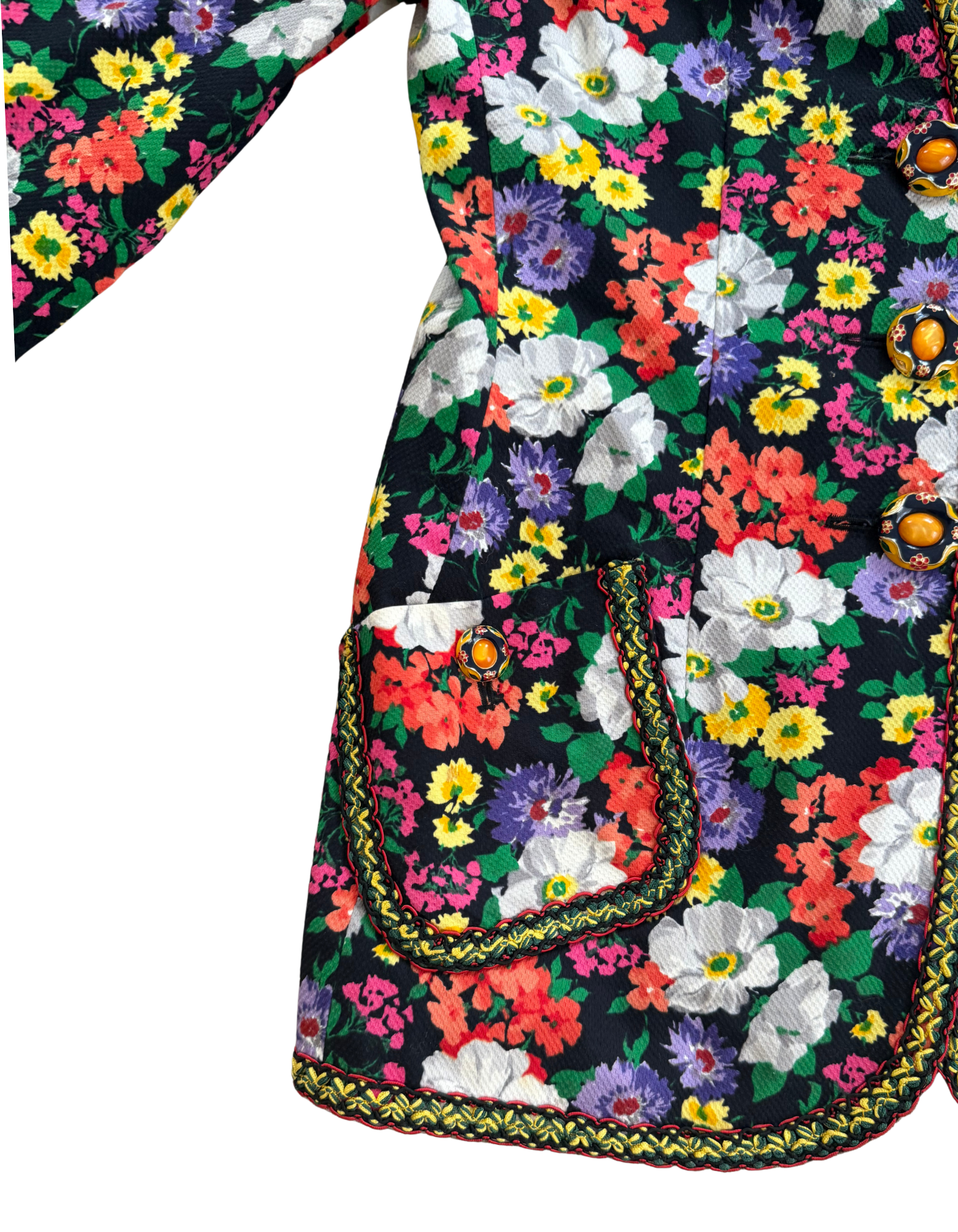 MOSCHINO Couture! 1990s Vintage Floral Jacket