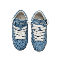 Axel Arigato Tact frayed-denim lace-up sneakers