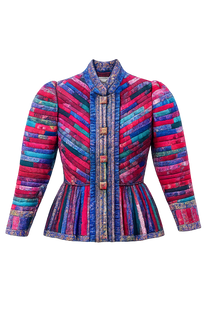 1980S Elena Pelevina Quilted Russial Folk Jacket