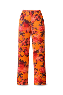 Pleats Please Issey Miyke Vintage Floral Pleated Trousers