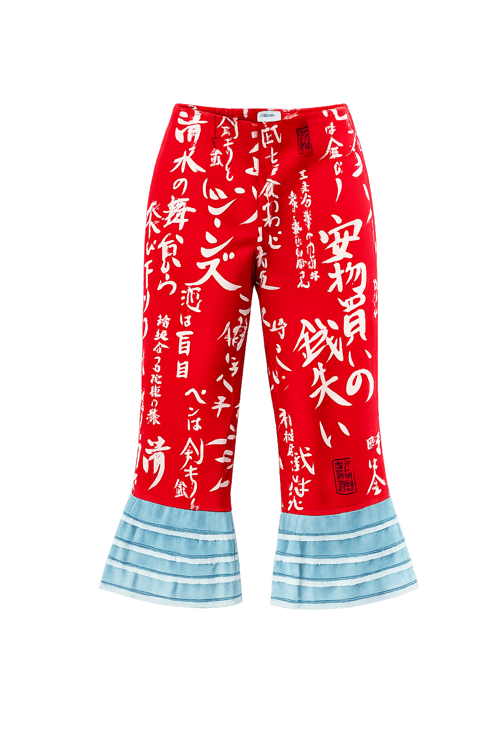 Moschino Japanese Calligraphy Trousers Red