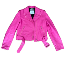 Moschino Hot Pink Leather Jacket