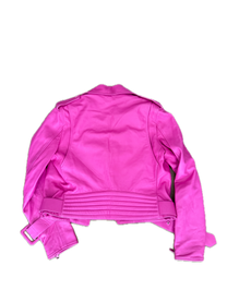 Moschino Hot Pink Leather Jacket