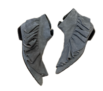 JW Anderson Suede Ruffle Ankle Boots