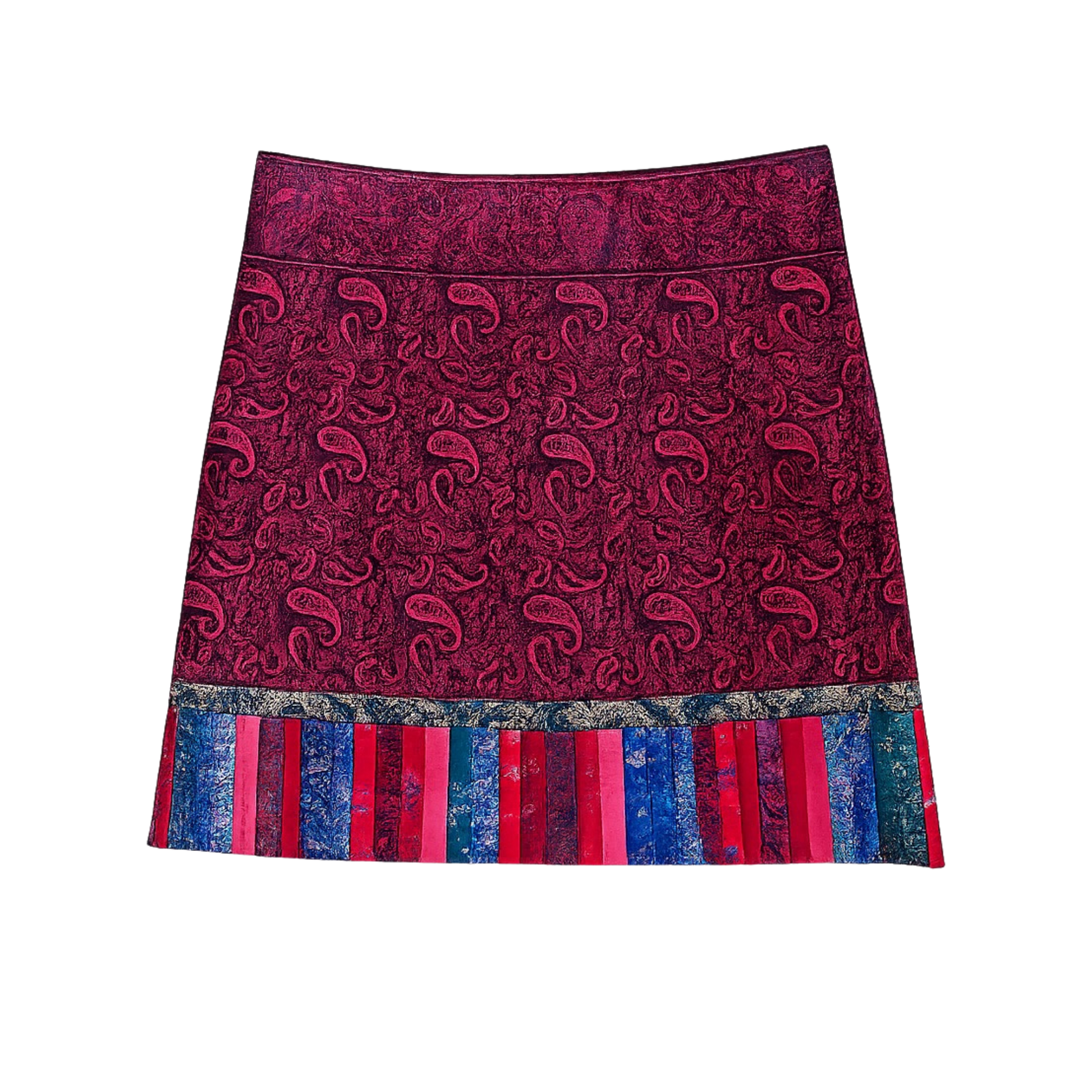 1980S Elena Pelevina Quilted Russial Folk Skirt